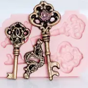 Silicone Mold - Skeleton Key Fondant, Resin, Clay, Chocolate Flexible Mold (894)