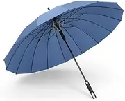 Portable Golf Umbrella for Men Women Windbreak Ribs Stick Umbrella Windproof Lightweight Canopy Vented Umbrella for Business Travel Business