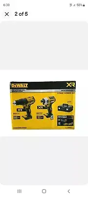 Dewalt Drill Driver Impact Driver DCD777 DCF787 2x 2AH 18V Battery Brushless Kit