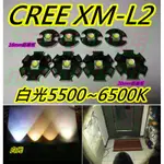 CREE XM-L2 LED燈珠白光【沛紜小鋪】CREE 10WL2適合T6 U2 LED手電筒DIY升級 LED晶粒