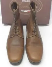 Paddock Ankle Boots by Stivaleria Secchiari Leather Cotto Brown Euro size 41 1/2