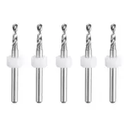 2.45mm Tungsten Carbide CNC Engraving Print Circuit Board PCB Drill Bits 5 Pcs