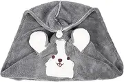SAFIGLE Quick Dry Hair Hat Cartoon Bath Towel Hat Fleece Material Hair Towel Wrap for Girls
