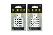 10pc Cardinal Classic Dice Pack Set f Board Table Games Play Roll Black White