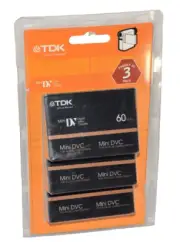 TDK Mini DV 60 Min DVC Blank Digital Video Cassette Tapes - 3x Cassettes
