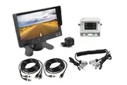 Elinz 7" HD Monitor 4PIN System CCD Reversing Camera Kit Trailer Cable MIC WHITE