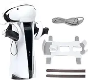 PS VR2 Headset Holder, PS VR2 Accessories Include PS VR2 Headset Hanger and 2-in-1 USB C Charging Cable with Cable Ties - White