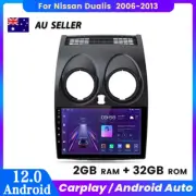 For Nissan Dualis 2006-2013 Carplay Head Unit Android12 Car Radio GPS NAVI 2+32G
