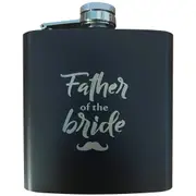 Wedding Hip Flask Father of the Bride Gift Present Favours Toasting Glasses