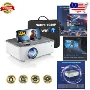 Advanced Native 1080P Projector - WiFi & Bluetooth for Home Entertainment