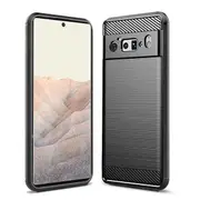 For Google Pixel 6 Pro Case, Rugged Shockproof Heavy Duty Snti Slip Protective Case Cover (Black)