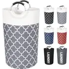 Large Laundry Basket Laundry Hamper Bag Washing Bin Clothes Bag Collapsible T...