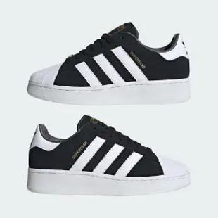 【adidas 愛迪達】Superstar XLG 男女 休閒鞋 經典 復古 三葉草 貝殼頭 金標 穿搭 黑白(ID4657)