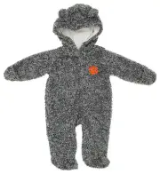 Outerstuff Clemson Tigers NCAA Newborn Game Nap Teddy Fleece Coverall