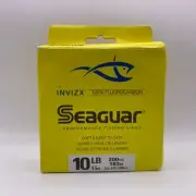 seaguar invizx 100% fluorocarbon 10lb 200yds clear fishing line