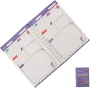 Operitacx Portable Daily Planner Notebook Undated Schedule Organizer for Students Professionals Lightweight Smooth Writing for Home Office Travel and School