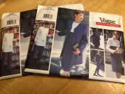 VOGUE #1533 - LADIES JACKET-DRESS-SKIRT-PANTS-TOP & SCARF PATTERN 6-16 FF