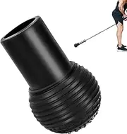 Barbell Ball | Rubber Barbell Holder Base - Weight Lifting Accessories Fits 2 Inch Bars for Spin, Split Squats, Press, Row