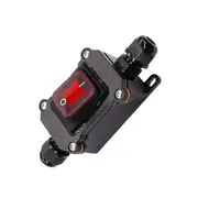 IP67 Waterproof Inline Switch 12V DC 20A - High Current Power Switch As shown