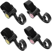 ERINGOGO 4 Pcs Rotatable Outdoor Stroller Hooks Durable Hangers for Strollers Wheelchairs and Bikes Easy to Install and Reuse Convenient for Shopping and Daily Use