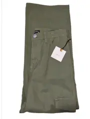 NWT Originality Army Green Girls Full Leg Twill Cargo Size L Pants/A