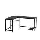 Computer Desk L-Shape CPU Stand Black 147CM Artiss