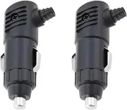 EMSea 2 Pcs Car Cigarette Lighter Socket Plug Connector DC 12V 24V with 3A Fuse Car Cigarette Lighter Socket On Off Switch Plug Connector