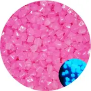 Glow in the Dark Rocks Outdoor Decorative Stones,300 Pcs Glow in the Dark Pebble