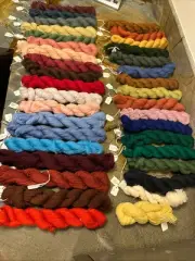 Appleton Wool Yarn Needlepoint Tapestry Yarn Lot of 36 ,Forty Five Yard Hanks
