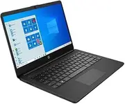 HP 14 Laptop, Intel Celeron N4020, 4 GB RAM, 64 GB Storage, 14-inch Micro-Edge HD Display, Windows 11 Home, Thin & Portable, 4K Graphics, One Year of Microsoft 365 (14-dq0020nr, Jet Black)
