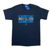 Champion T Shirt Mens M Medium Navy Cotton Everyday Is Game Day Short Sleeve Tee