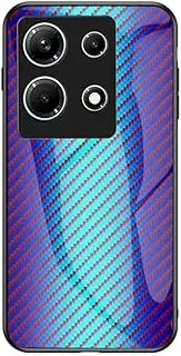 Compatible with OnePlus 11 5G Case,Anti-Drop 2 in 1 (PC Glass Back Panel+TPU) Phone Case Cover Blue