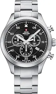 [SWISS MILITARY] Steel Chrono Sports Men's Watch - SM34076.01
