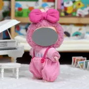 Labubu Baby Clothes 17cm Labubu Cloth Clothes Heartbeat Macaron Vinyl Face Doll Baby Clothes Replacement——style:Meimei Three Piece Set (Meihong)