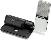 Samson Condenser USB Microphone with 29/GOMIC Go Mic Clip - Multi-Pattern, 20Hz–18kHz - Ideal for Podcasting, Streaming, Music, to Improve Digital-Audio Quality Plug-and-Play (White)