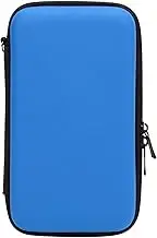 Carrying Case Compatible with New 2DS XL 2DS LL for New 3DS 3DS, Water-Repellent Hard Case Travel Bag with 8 Game Slots, Portable Console Protective Bag (Blue)