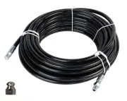 Schieffer 1/4" x 50' 4400 PSI Thermoplastic Sewer Jetter Hose & 6.5 Nozzle