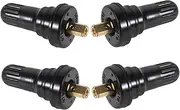 Motorcycle Valve Stem Replacement Kit 4pcs Leakproof Aluminum Valve Stems Tire Inflation Accessories