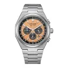Citizen CA4610-85Z Eco-Drive Super Titanium Chronograph Sapphire Orange Dial