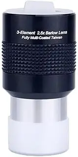 Multi-Coated Astronomical Telescope Lens Fully 1.25" 3 Element 2.5X