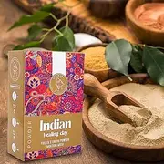 AATMANA Fullers Earth Powder | Multani Mitti | Indian Healing Clay | Deep Skin Pore Purifying Face Mask Skin care & Dirt Remover - 100 Grams