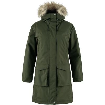 Fjallraven Nuuk Lite Parka Women's Winter Jacket, Deep Forest, Small