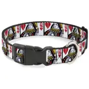 6-9" Queen Of Broken Hearts Plastic Clip Collar, Narrow Small