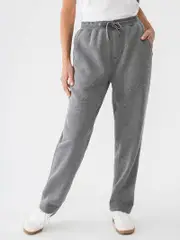 Womens Sherpa Fleece Trackpant Grey