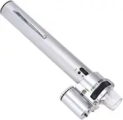 Adjustable Magnifying Glass Pen, 100X Portable Handheld Magnifying Glass with Led Light for Observing Jewelry and Small Objects