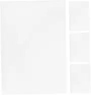 Veemoon 4Pcs Water Soluble Embroidery Stabilizer with Adhesive Backing Printable Fabric for Needlework for Stable Designs Hand and Machine Embroidery