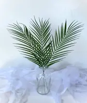 Palm Leaves Greenery Stems Artificial Leaf Foliage DIY Floral Arrangement x 3