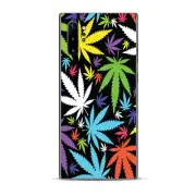 Skins Decal Wrap for Samsung Note 10 Plus Colorful Weed Leaves Leaf