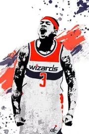 Bradley Beal Washington Wizards Basketball Team Player Wall Art - POSTER 20"x30"