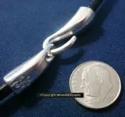45mm Jewelry clasp heavy hook & eye clasp silver color use 4mm leather fpc181